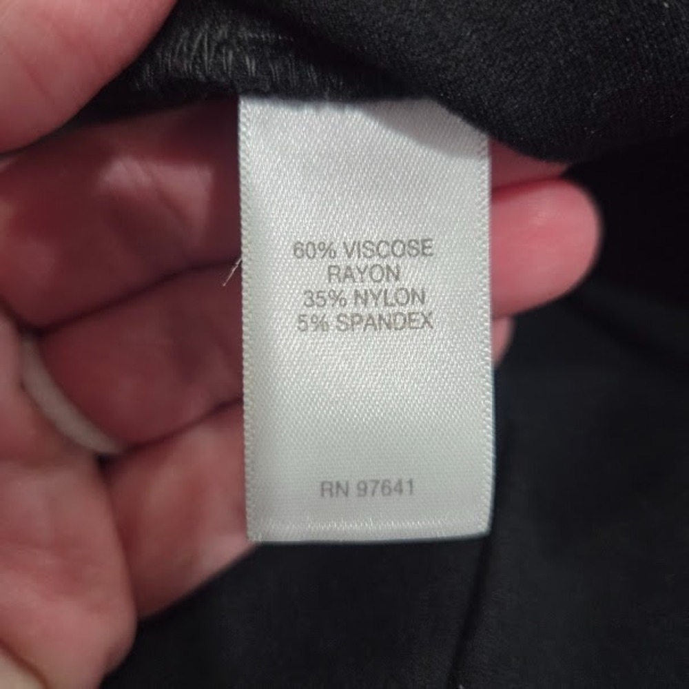 J. Jill Black Stretch Knit Ankle Pants, Small - Picture 4 of 14